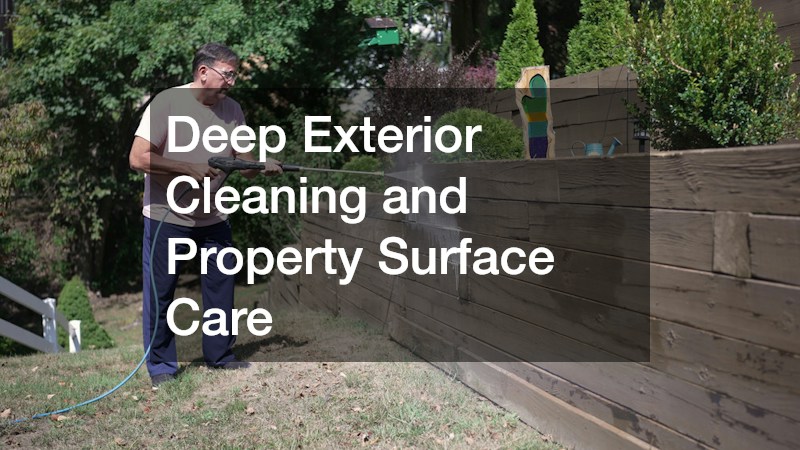 Deep Exterior Cleaning and Property Surface Care
