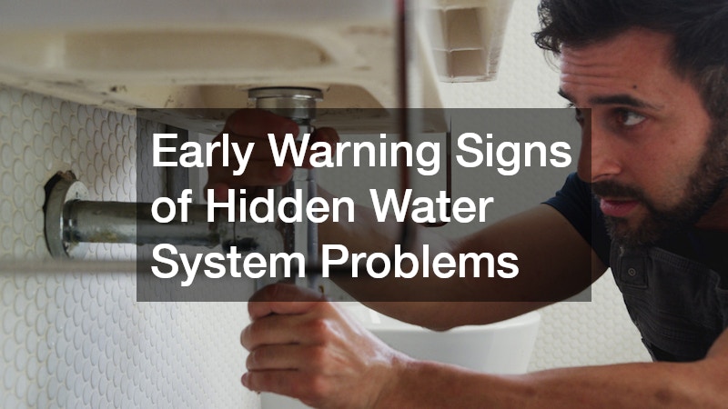 Early Warning Signs of Hidden Water System Problems
