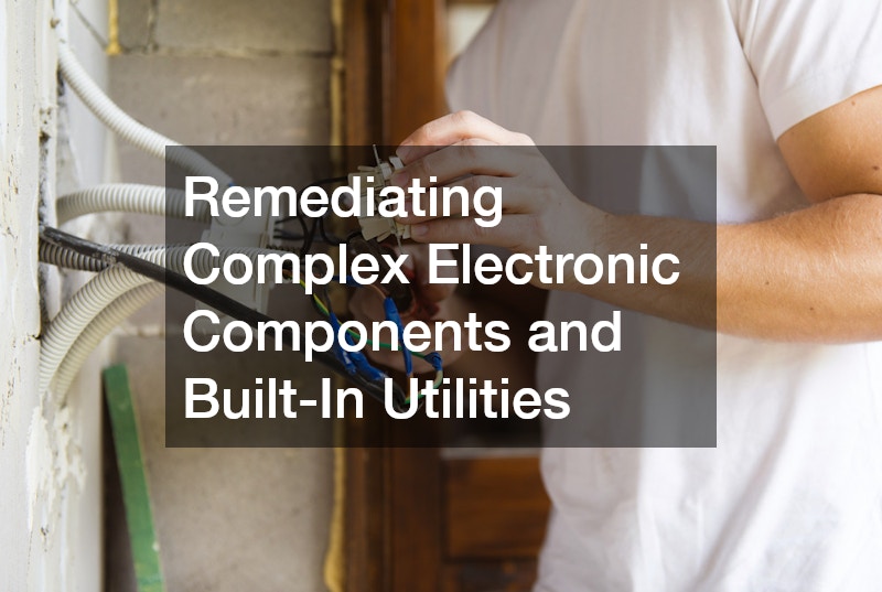Remediating Complex Electronic Components and Built-In Utilities