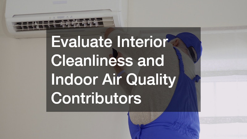 Evaluate Interior Cleanliness and Indoor Air Quality Contributors