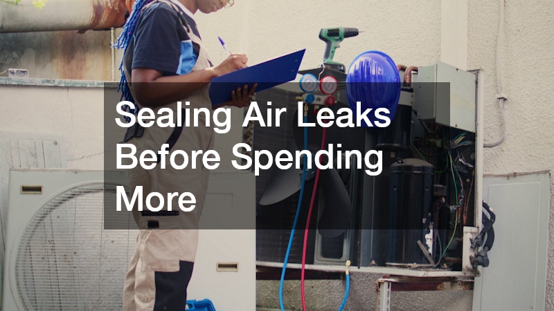 Sealing Air Leaks Before Spending More