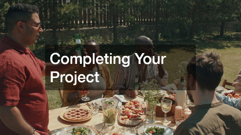 Completing Your Project