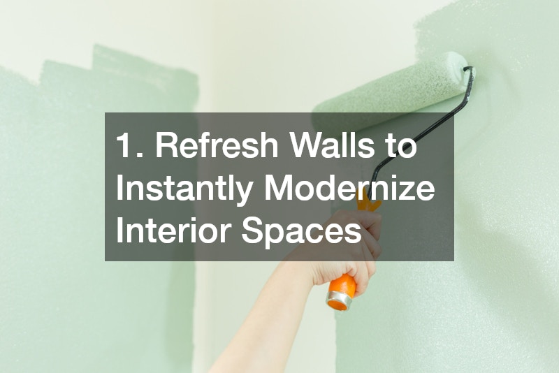 1. Refresh Walls to Instantly Modernize Interior Spaces