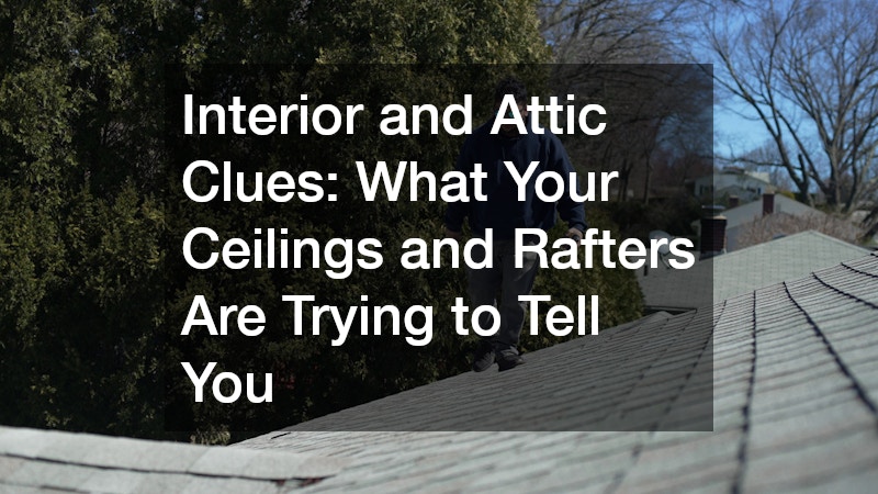 Interior and Attic Clues: What Your Ceilings and Rafters Are Trying to Tell You