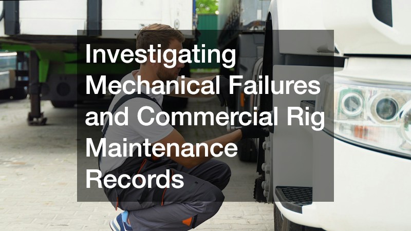 Investigating Mechanical Failures and Commercial Rig Maintenance Records