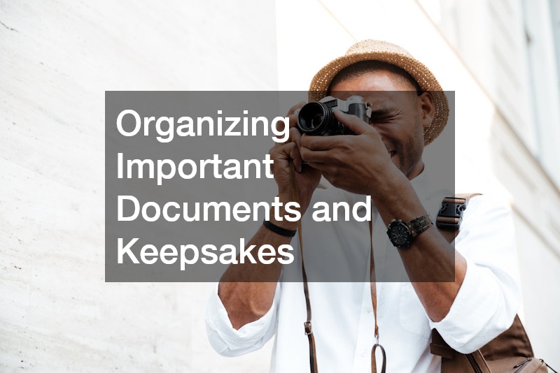 Organizing Important Documents and Keepsakes