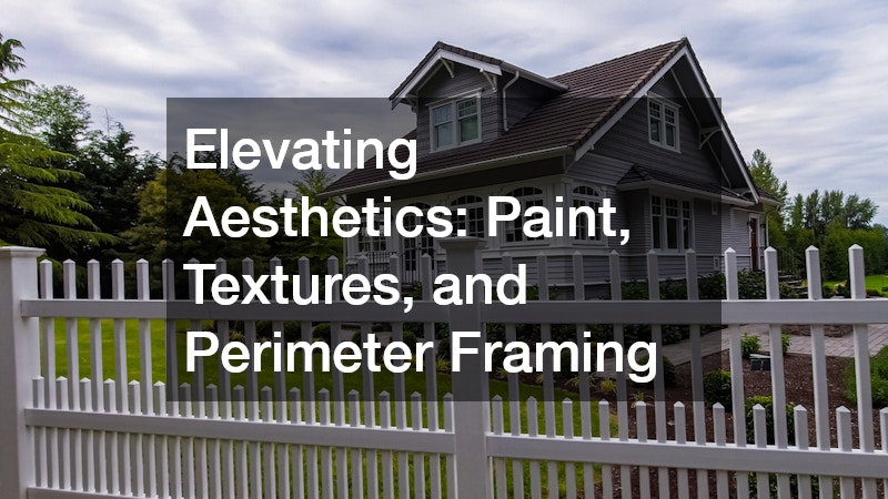 Elevating Aesthetics: Paint, Textures, and Perimeter Framing