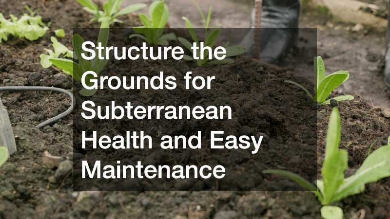 Structure the Grounds for Subterranean Health and Easy Maintenance