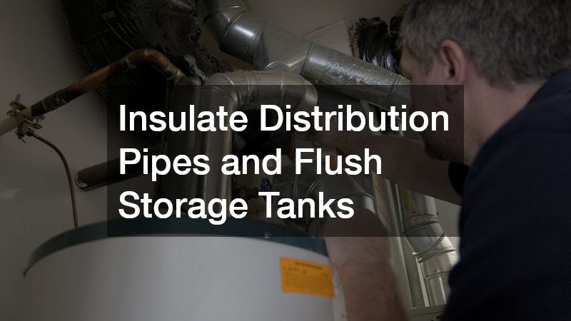 Insulate Distribution Pipes and Flush Storage Tanks