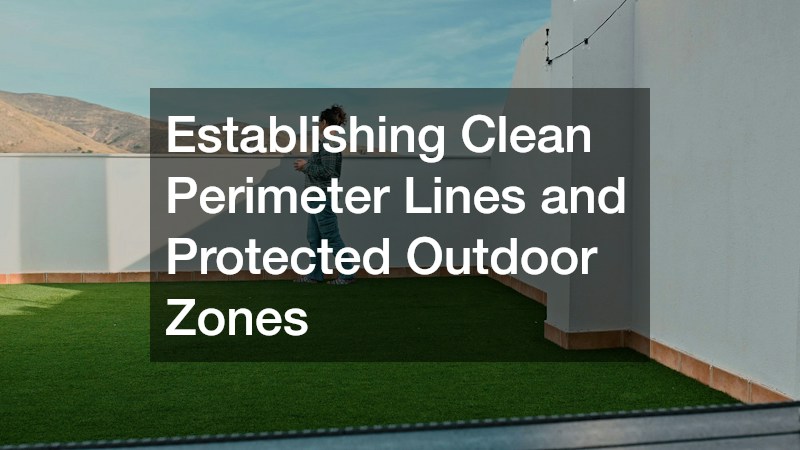 Establishing Clean Perimeter Lines and Protected Outdoor Zones