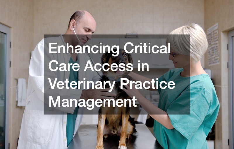 Enhancing Critical Care Access in Veterinary Practice Management
