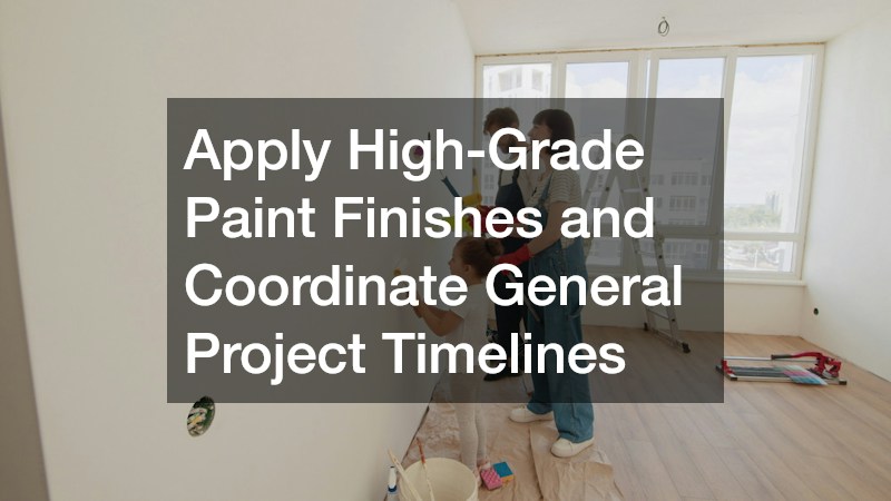 Apply High-Grade Paint Finishes and Coordinate General Project Timelines