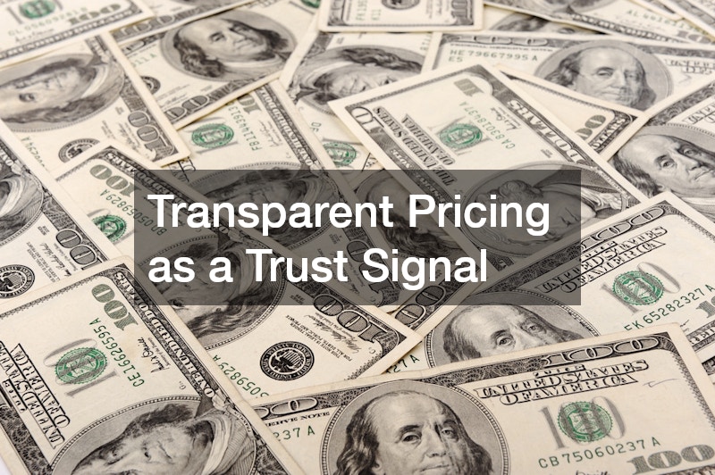 Transparent Pricing as a Trust Signal