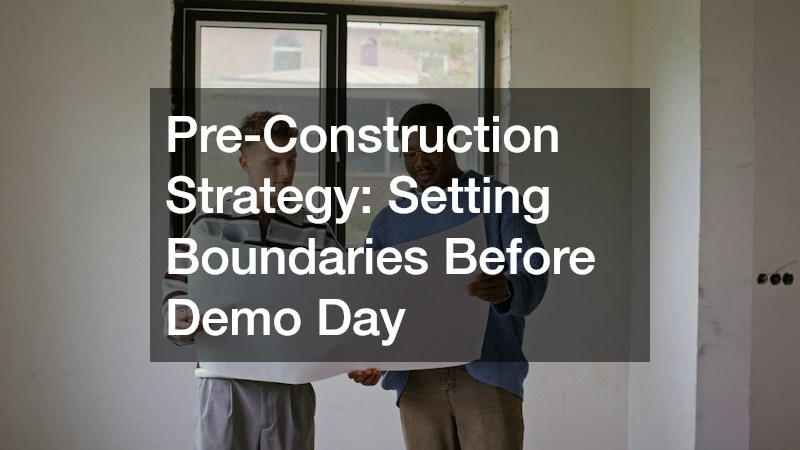 Pre-Construction Strategy: Setting Boundaries Before Demo Day