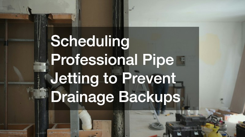 Scheduling Professional Pipe Jetting to Prevent Drainage Backups