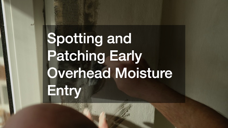 Spotting and Patching Early Overhead Moisture Entry