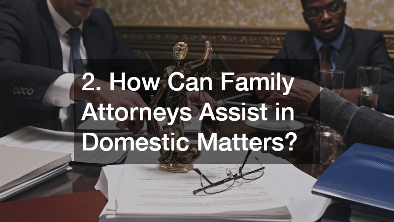 2. How Can Family Attorneys Assist in Domestic Matters?