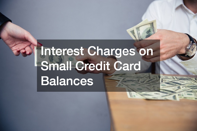 Interest Charges on Small Credit Card Balances