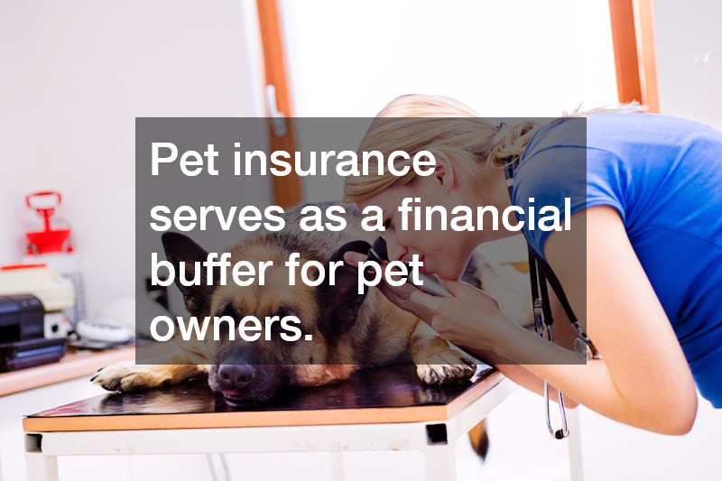 Pet insurance serves as a financial buffer for pet owners.