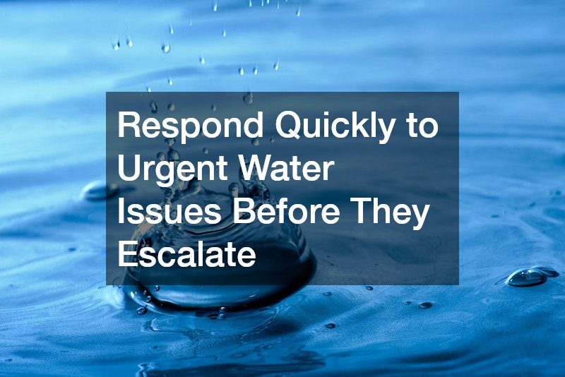 Respond Quickly to Urgent Water Issues Before They Escalate