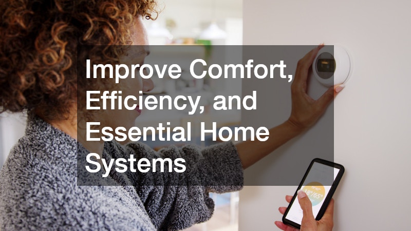 Improve Comfort, Efficiency, and Essential Home Systems