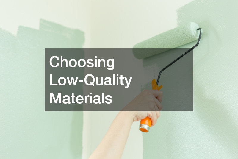 Choosing Low-Quality Materials