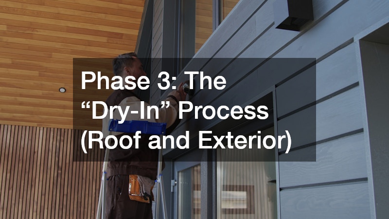 Phase 3: The “Dry-In” Process (Roof and Exterior)