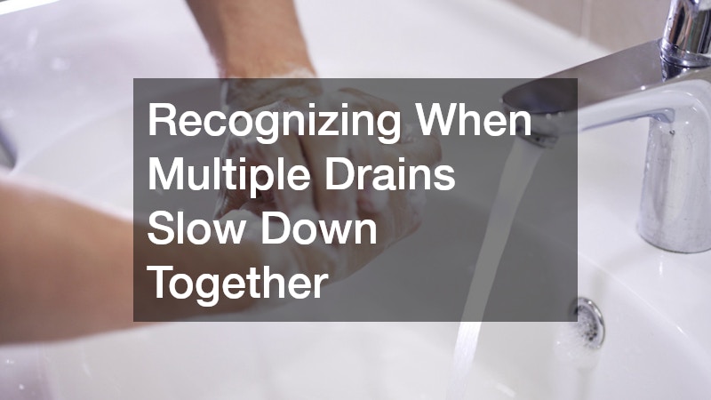 Recognizing When Multiple Drains Slow Down Together
