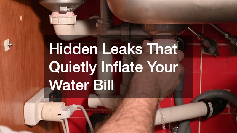 Hidden Leaks That Quietly Inflate Your Water Bill