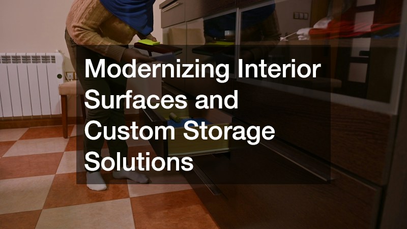 Modernizing Interior Surfaces and Custom Storage Solutions