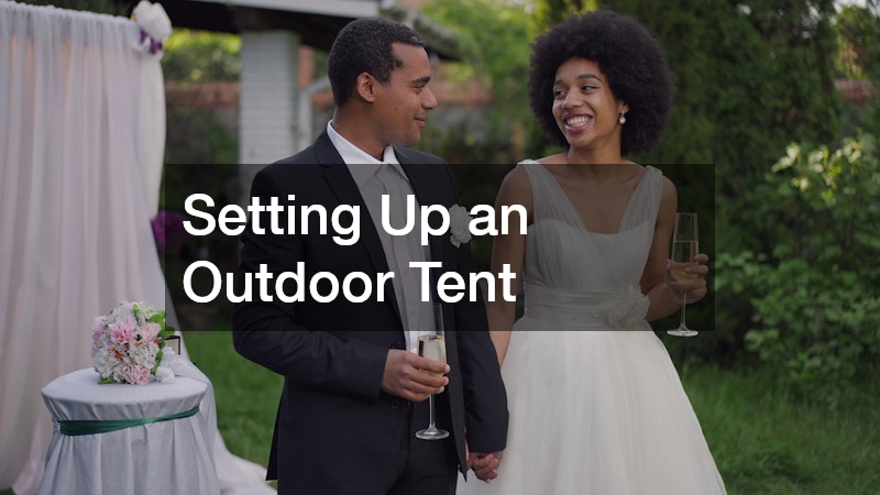 Setting Up an Outdoor Tent