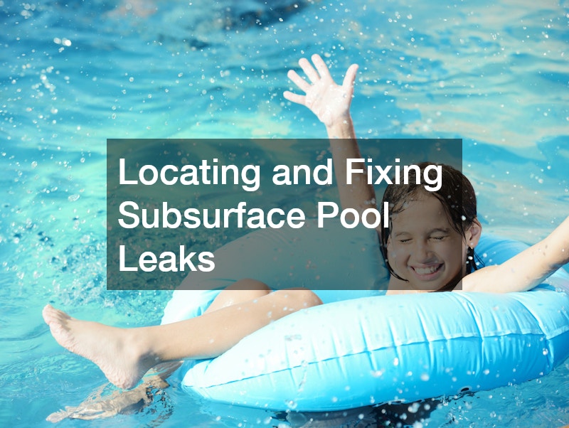 Locating and Fixing Subsurface Pool Leaks