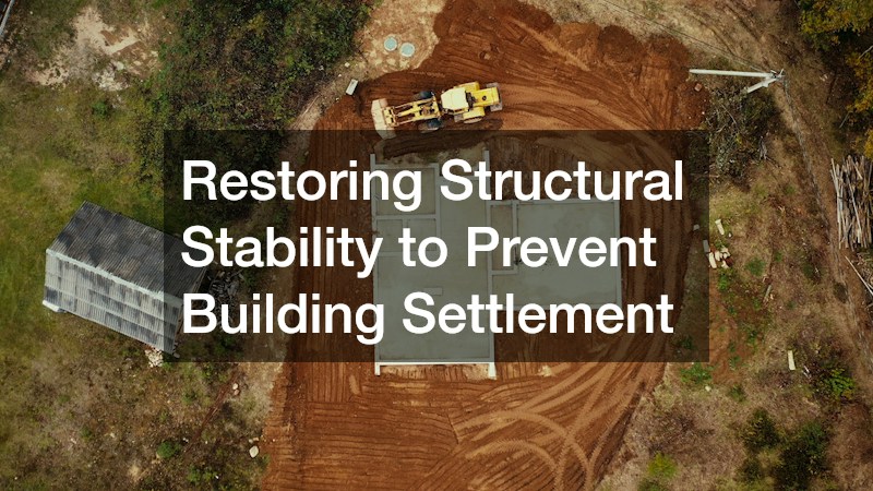 Restoring Structural Stability to Prevent Building Settlement
