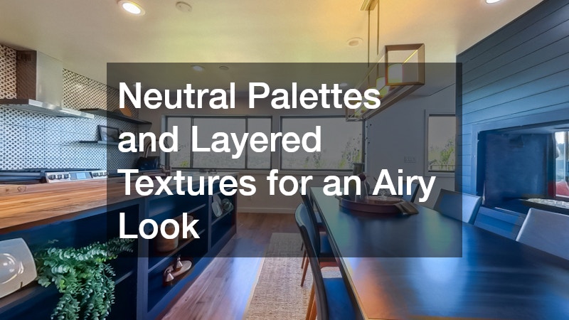 Neutral Palettes and Layered Textures for an Airy Look