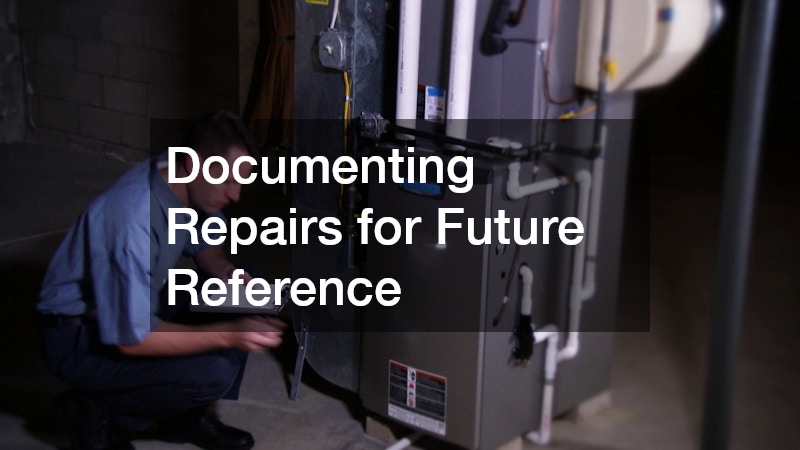 Documenting Repairs for Future Reference