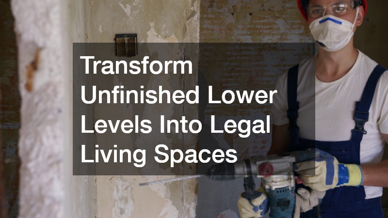 Transform Unfinished Lower Levels Into Legal Living Spaces