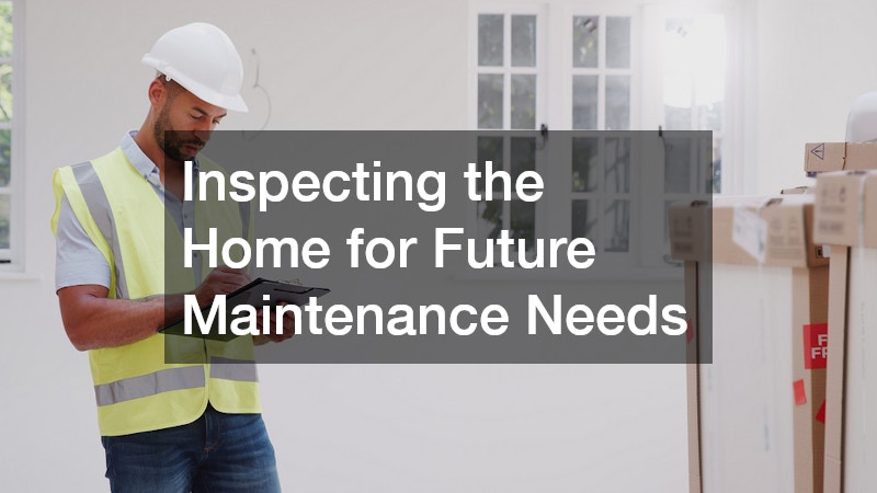 Inspecting the Home for Future Maintenance Needs