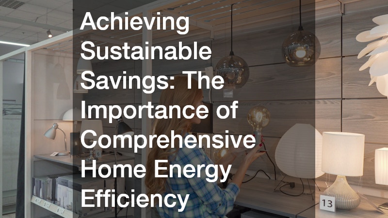 Achieving Sustainable Savings: The Importance of Comprehensive Home Energy Efficiency
