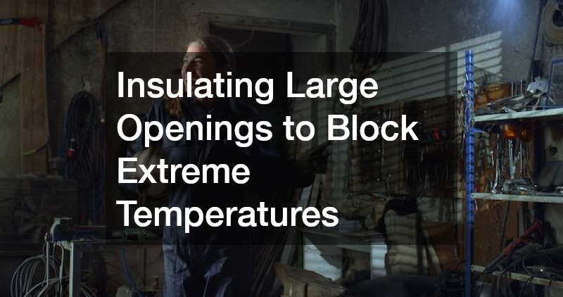 Insulating Large Openings to Block Extreme Temperatures