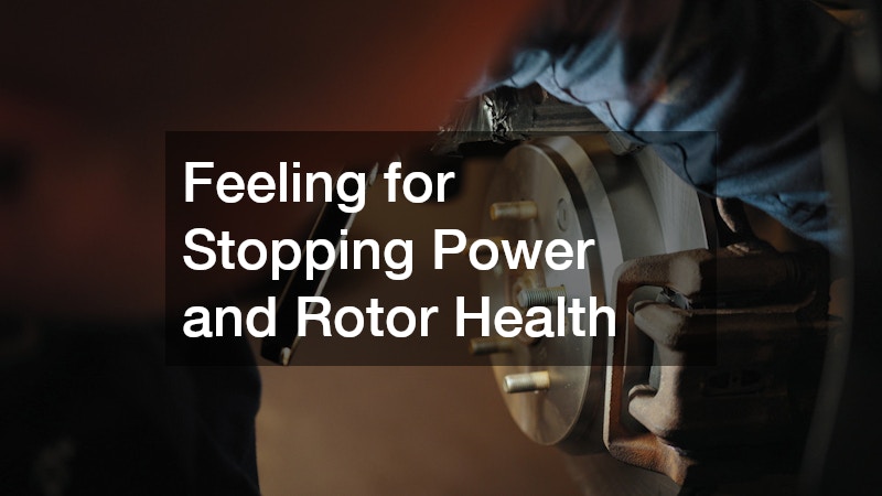 Feeling for Stopping Power and Rotor Health
