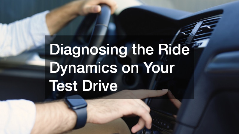 Diagnosing the Ride Dynamics on Your Test Drive