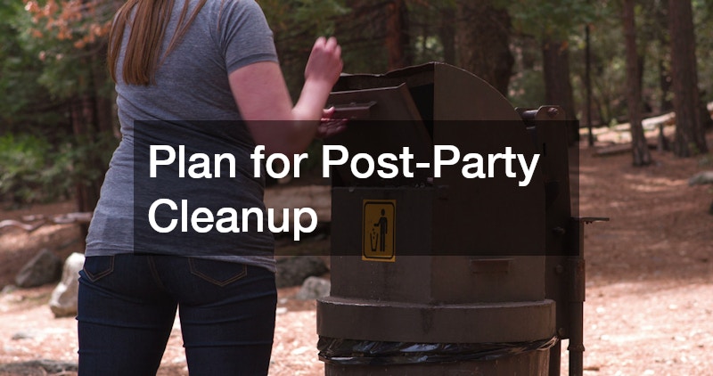 Plan for Post-Party Cleanup