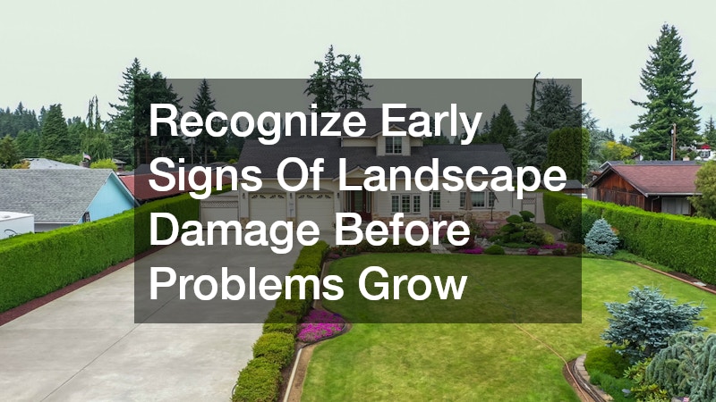 Recognize Early Signs Of Landscape Damage Before Problems Grow