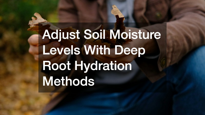 Adjust Soil Moisture Levels With Deep Root Hydration Methods