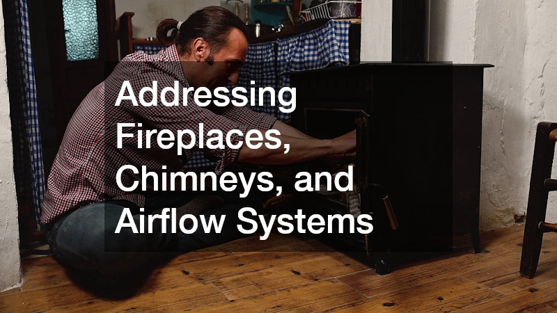 Addressing Fireplaces, Chimneys, and Airflow Systems