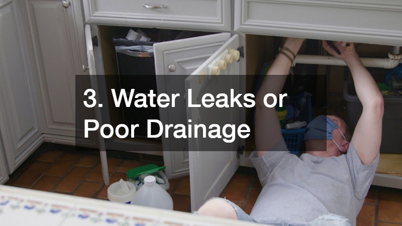3. Water Leaks or Poor Drainage