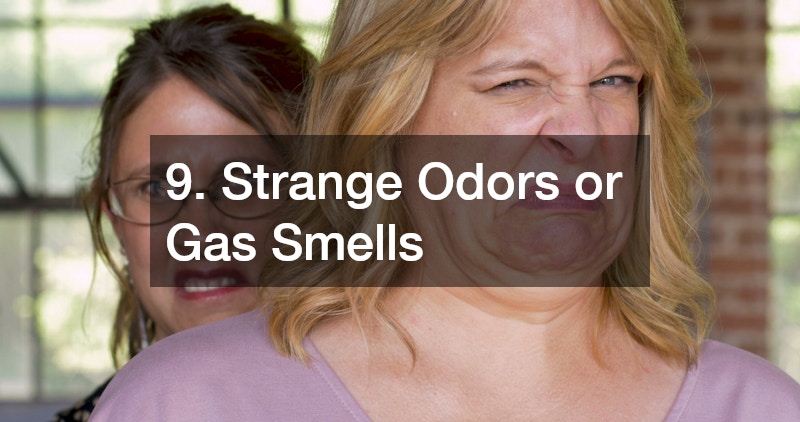 9. Strange Odors or Gas Smells