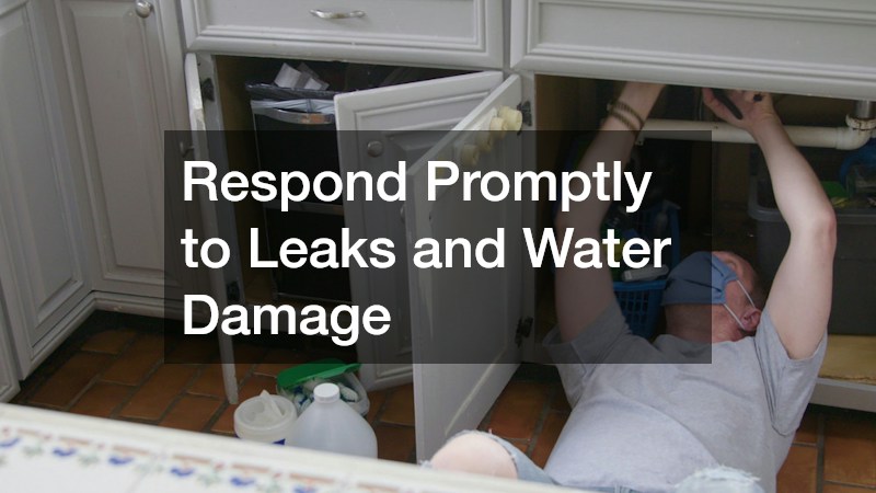 Respond Promptly to Leaks and Water Damage