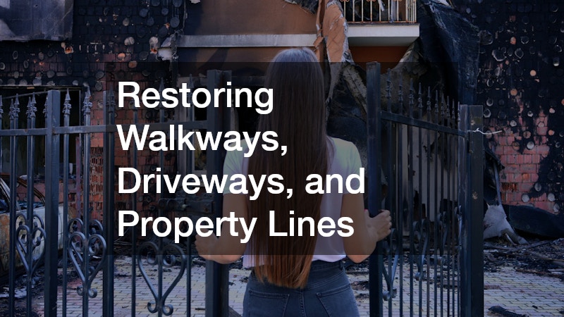 Restoring Walkways, Driveways, and Property Lines