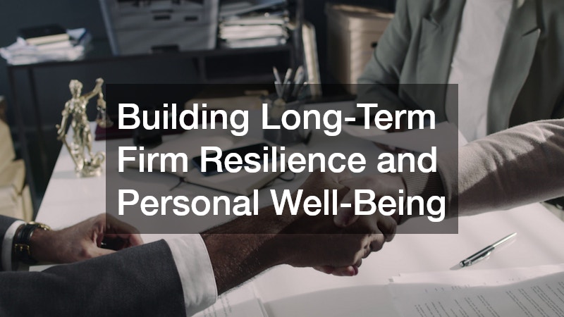 Building Long-Term Firm Resilience and Personal Well-Being